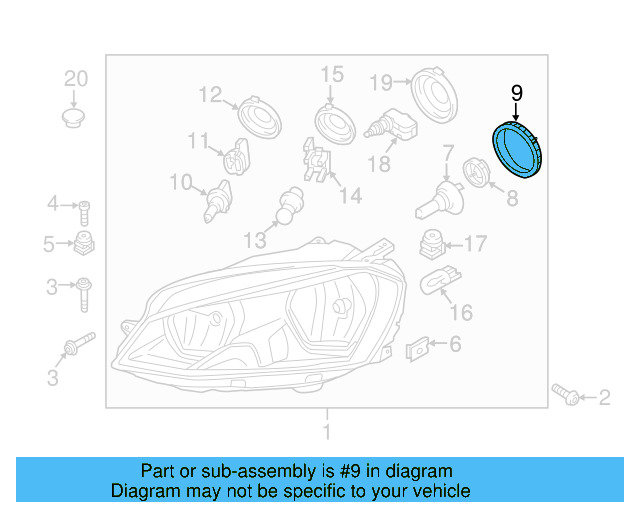Inner Cap 1K6-941-608-A - View 109