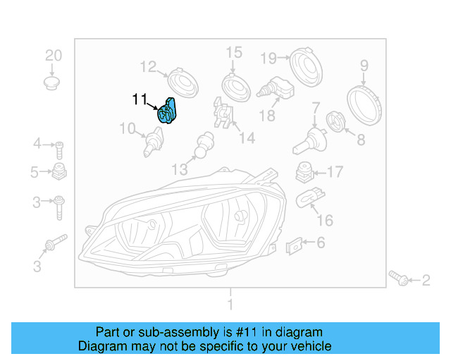High Beam Bulb Socket 5GM-941-319