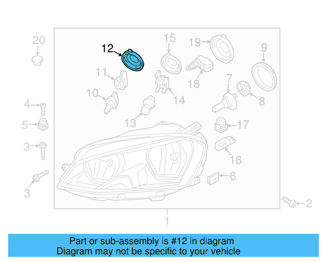 Inner Cap 1K6-941-608-A - View 19