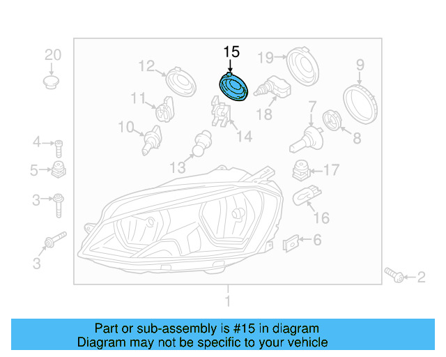 Signal Bulb Cap 7L6-941-627-A - View 26