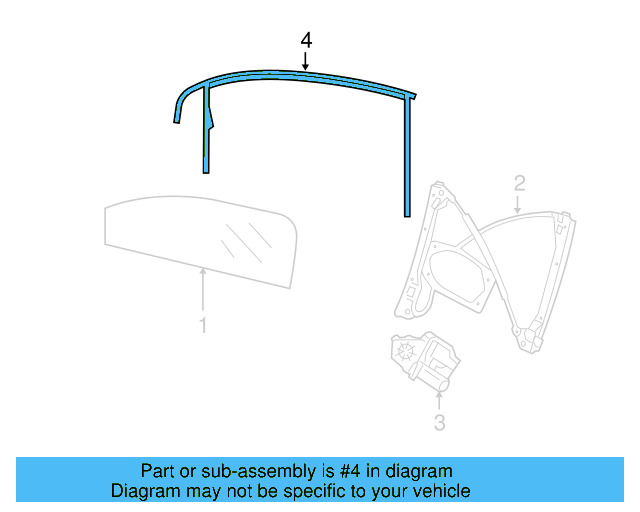 Window Guide 1K5-837-432-D-5AP