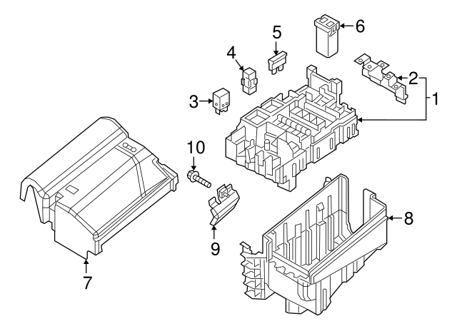 Relay & Fuse Plt 5C0-937-819-R