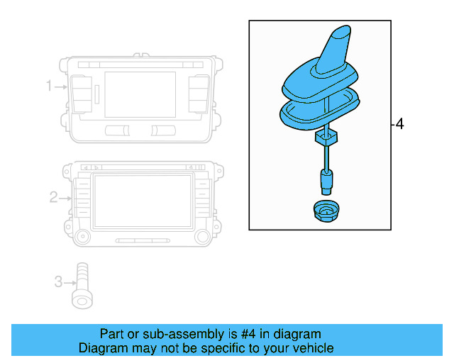GPS Antenna Assembly 3C0-035-507-T - View 13