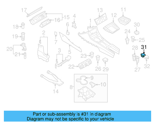 Instrument Panel Plug 1T0-857-489 - View 72