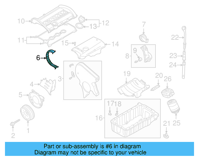Timing Belt 06B-109-119-F - View 6