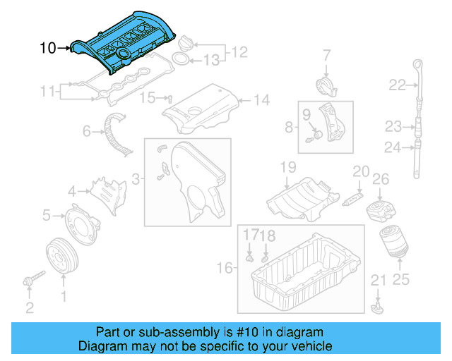 Valve Cover 06B-103-469-BA - View 2