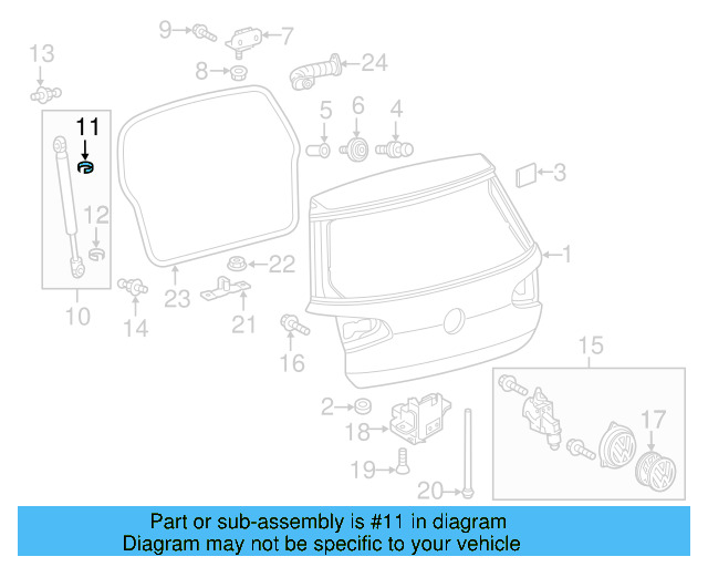 Strut Lower Retainer 1H5-827-905