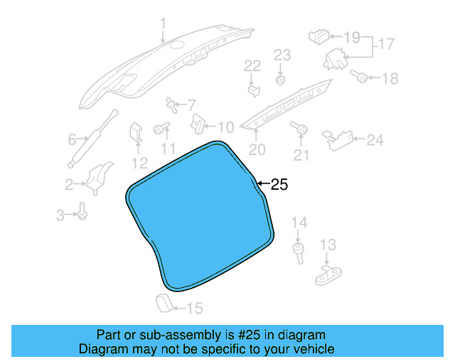 Lift Gate Weather 5N0-827-705-A - View 5