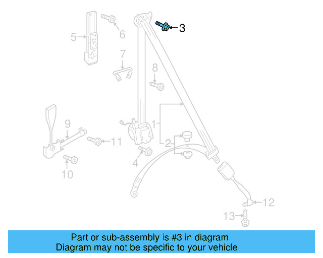 Retractor Assembly Upper Bolt N-989-243-01 - View 43