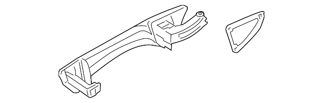 Handle, Outside (Unpainted) 1k8837206fgru - View 3