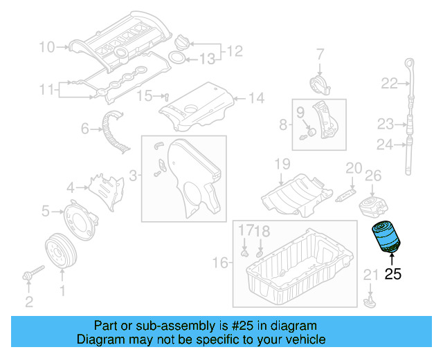 Oil Filter 06A-115-561-B - View 12