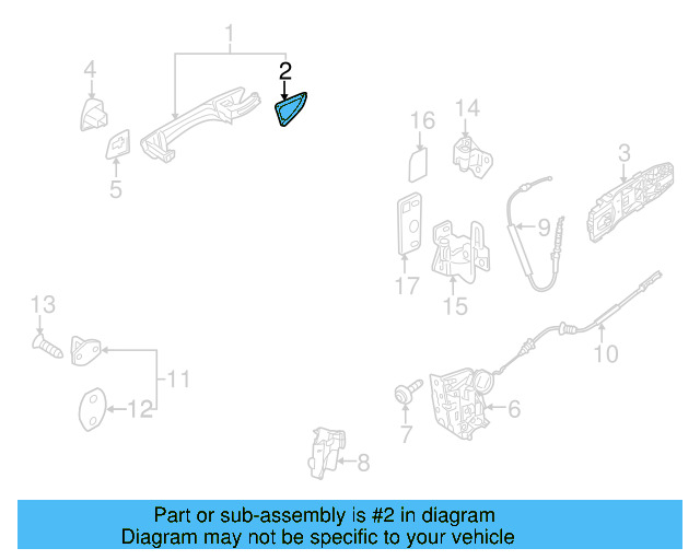 Handle, Outside Packing 1K8-837-087-B - View 22