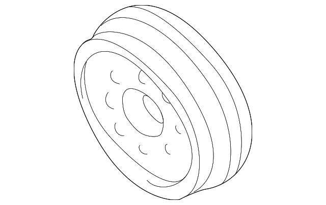 Engine Crankshaft Pulley 058-105-251-E - View 2