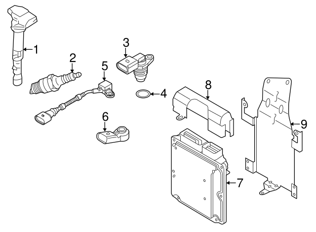 Engine Camshaft Position Sensor 030-907-601-E