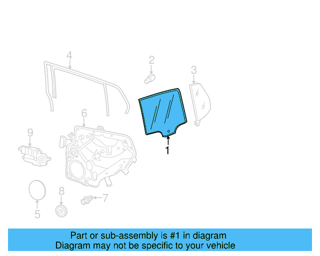 Movable Glass 5K6-845-025-C - View 6