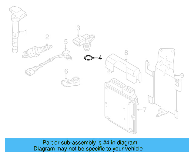 Camshaft Sensor O 030-906-149-A - View 3