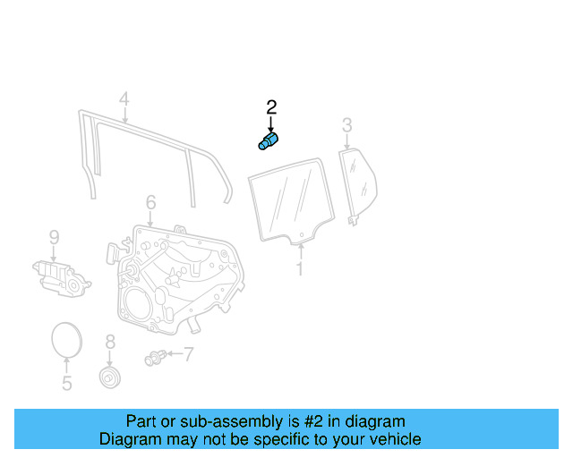 Movable Glass Pin 6N0-839-511 - View 25