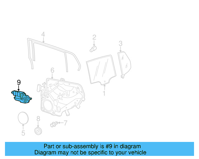 Window Motor 5K0-959-703-C-VW2 - View 8