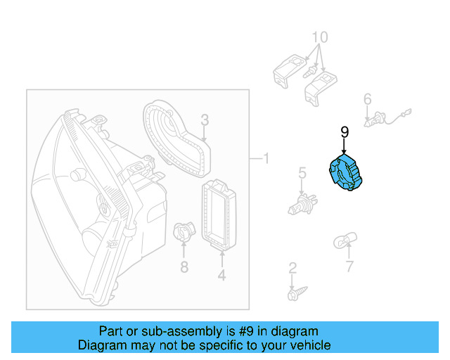 Headlamp Bulb Retainer 165-941-621 - View 6