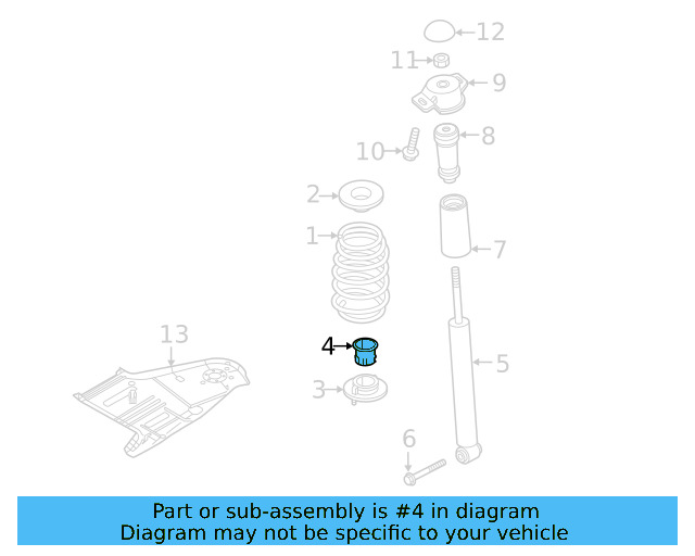 Lower Seat Clip 5Q0-525-691-D - View 3