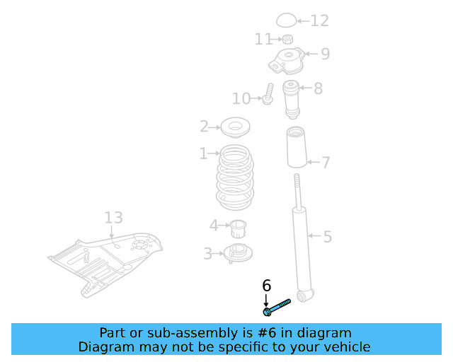 Lower Control Arm Mount Bolt N-106-286-01 - View 47