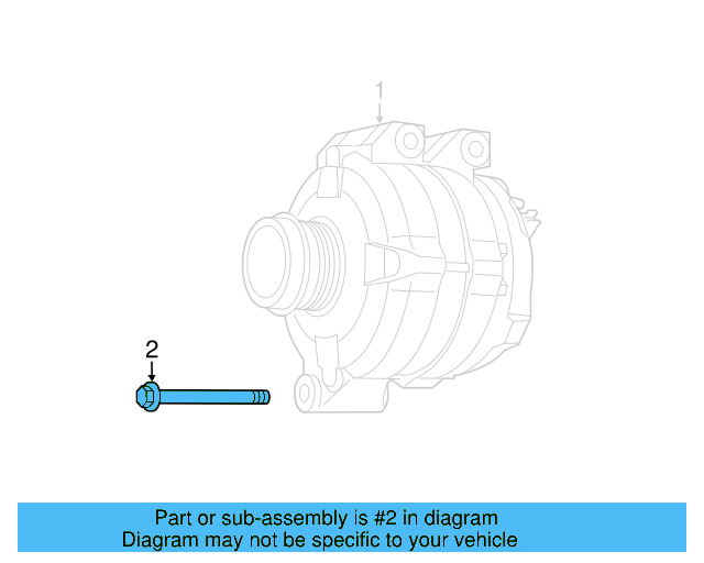 Alternator Mount Bolt WHT-005-724 - View 3