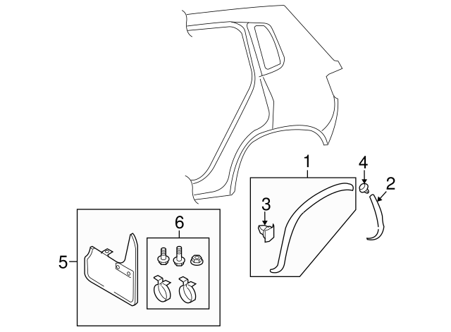 Splash Guard Kit Hardware Kit 5N0-075-701
