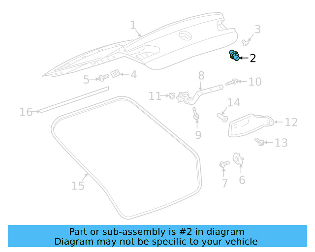 Lift Gate Bumper 8X0-827-499 - View 23