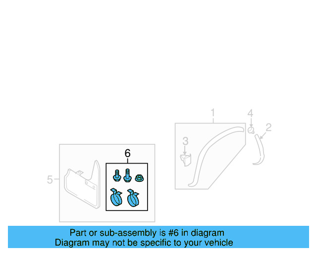 Wheel Opening Molding Retainer Clip 3C0-853-585 - View 9