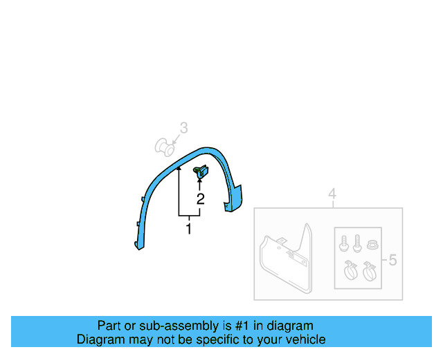 Wheel Opening Molding 5N0-854-732-A-9B9 - View 8