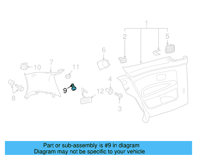Speaker Grille 5K0-868-159-A-82V - View 6
