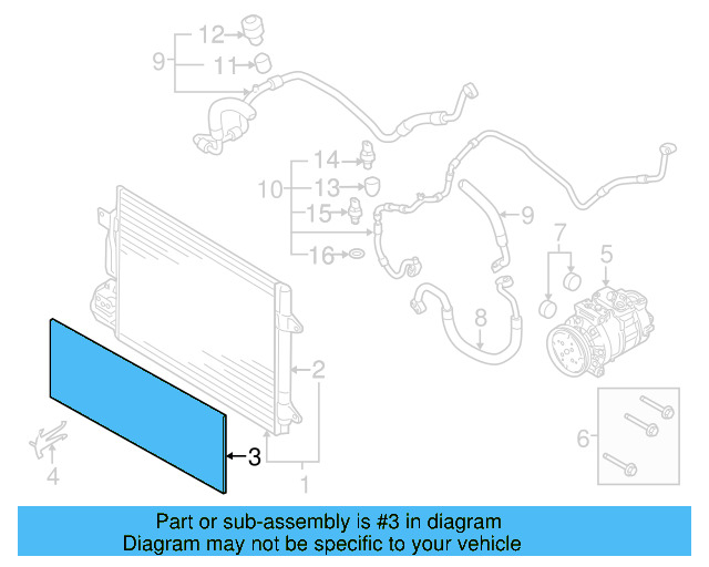 Upper Grille 1K9-853-651-D-QWA