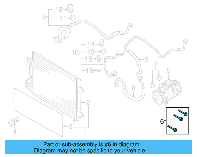 Compressor Mount Bolt N-907-075-02 - View 22