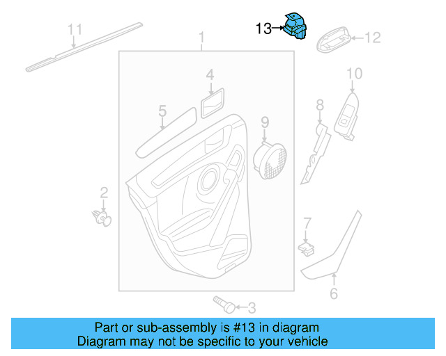 Window Switch 7L6-959-855-B-REH - View 8