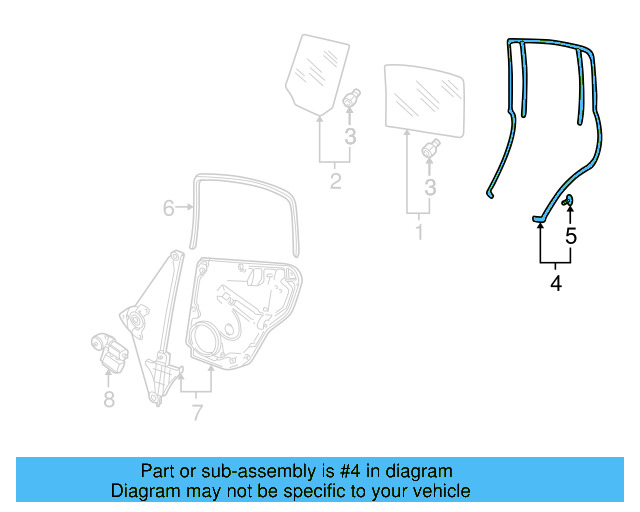 Window Guide 3B9-839-432-T-B41 - View 8