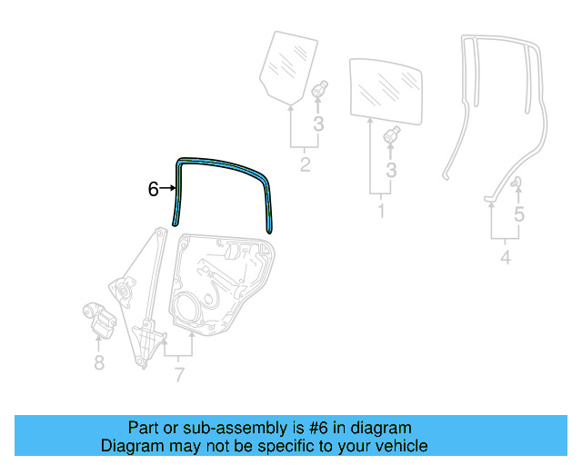 Window Guide 3B9-839-432-T-B41 - View 10