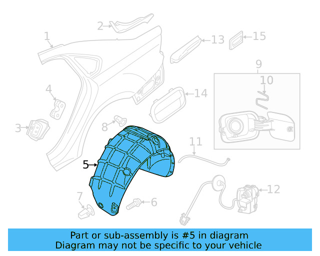 Wheelhouse Liner 561-810-972-C - View 2