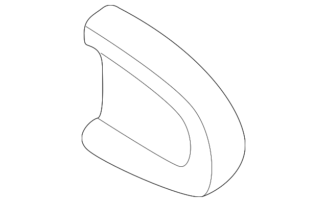 Handle, Outside Cap (Unpainted) 3b4839879agru - View 3