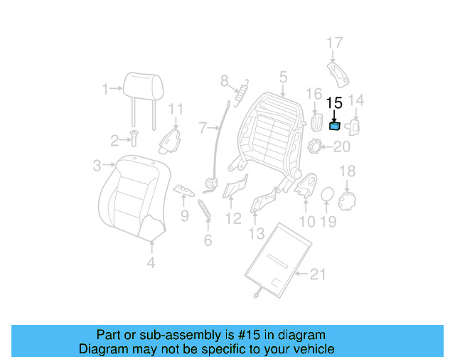 Release Handle Clip 6H0-881-635 - View 5