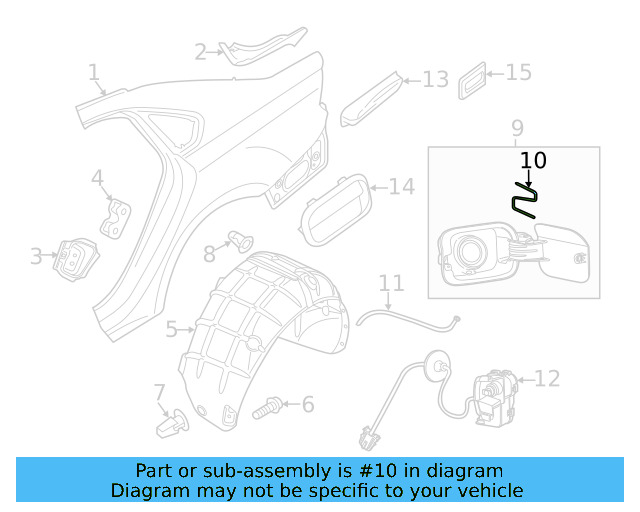 Fuel Door Spring 1J0-809-931