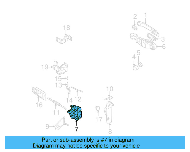 Door Lock Actuator Motor 3B4-839-015-AM - View 25