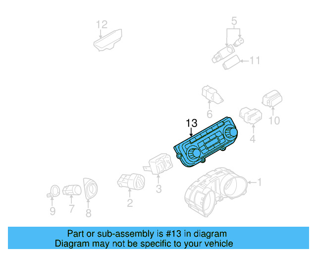 Dash Control Unit 3C8-907-336-AJ-ZJU - View 6