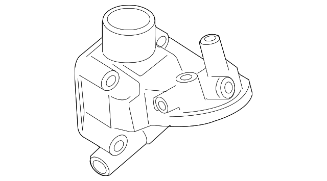 Engine Oil Cooler Bracket 06A-115-405-BP - View 3