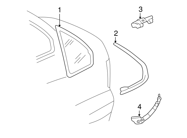 Molding Clip 3B5-853-910-A - View 2
