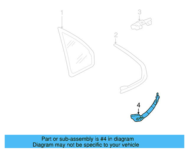 Molding Retainer 3B5-853-929-H - View 3
