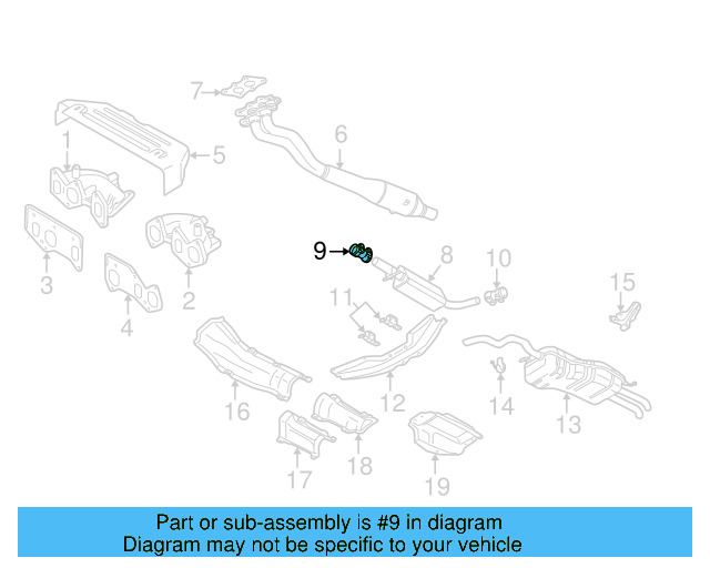 Front Muffler Clamp 357-253-141-A - View 7