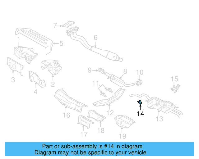 Exhaust Muffler Bracket 1J0-253-144-Q - View 2