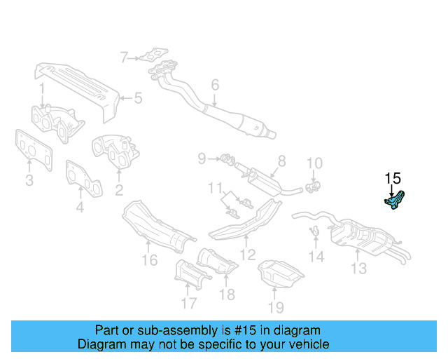 Exhaust Muffler Bracket 1J0-253-144-J - View 10