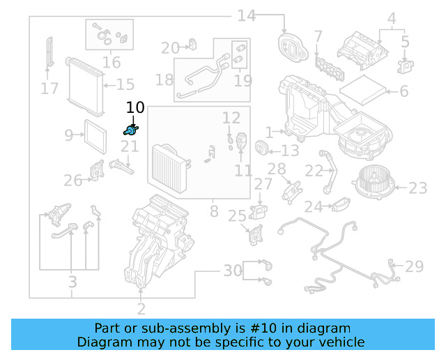 Evaporator Assembly Bracket 5Q0-819-133 - View 11