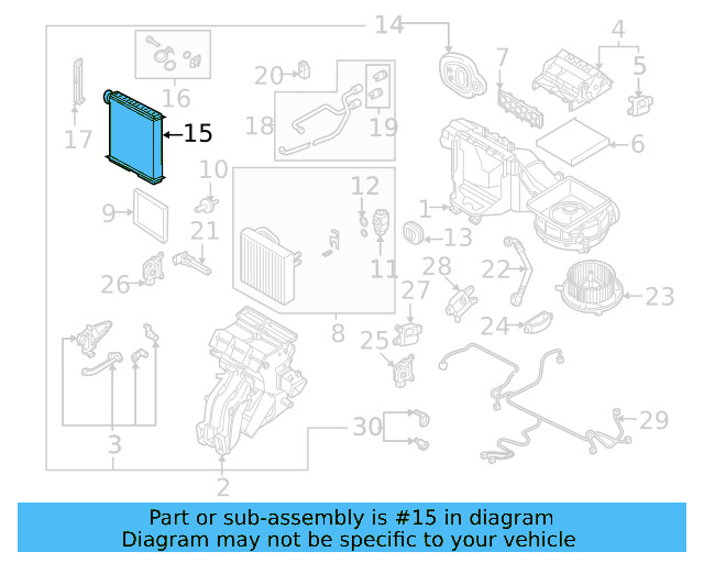 Heater Core 5Q0-819-031-B - View 15